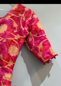 Elegant Floral Print Ethnic Gown