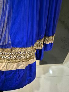 Elegant Blue Ethnic Gown