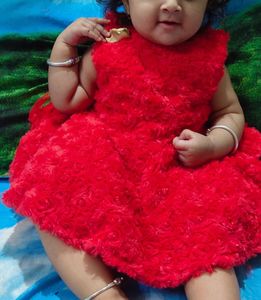 Cute Red Baby Dress