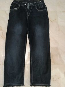 Dark Wash Jeans with Studded Detail