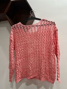Pink Coral Knit Top