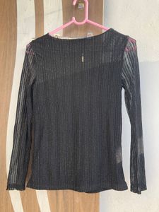 Shiny Fitted Top