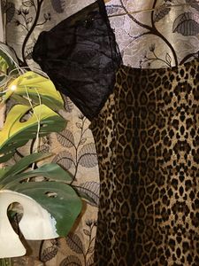 beautifull tiger print bodycon dress  🤎🖤