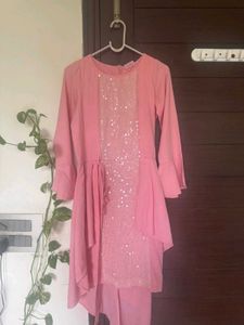 Pink Sequin Tunic Dress