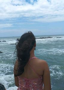 halter neck backless kurti