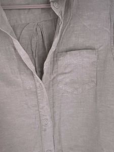 Sleeveless Shirt Dress