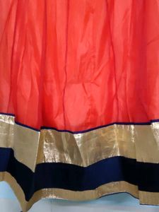Velvet And Organza Lehenga