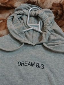 Grey Baggy Hoodie Top