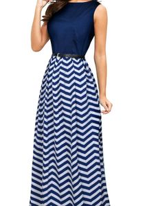 Chic Chevron Maxi Dress