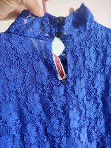 Blue Lace Top