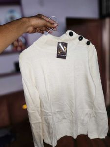 Elegant Button-Detail Top