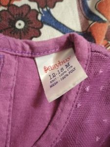 Purple Frock For Baby Girl