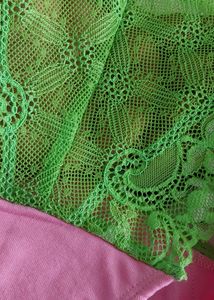 Pink With Luminous Green Brand New Panty