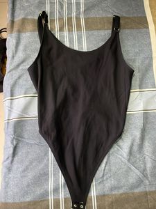 Black Backless Bodysuit
