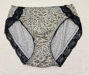 Animal Print Lace Trim Briefs