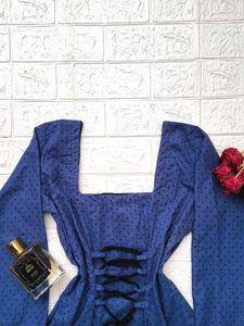 Polka Dot Corset Back Kurti🫶🏻