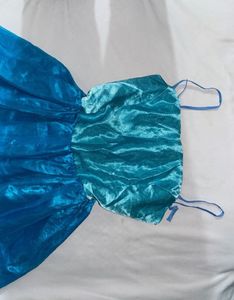 Blue Spaghetti Strap Dress