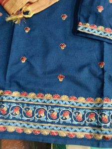 Embroidered Blue Salwar Kameez Set