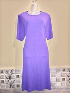 Size Large🎁Buy 2 Get 1 Free 🎁Purple Midi Dress