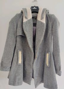 Gray Hooded Coat