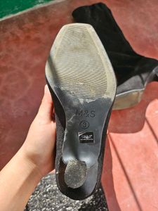 Black Knee High Boots