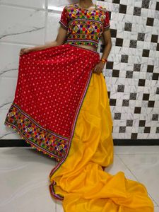 Navratri Bandhani Lehenga Choli Set