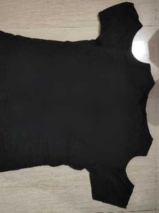 Black Cold Shoulder Top