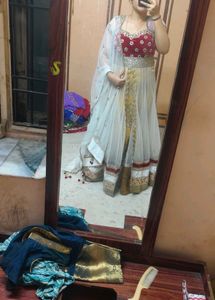 L size daimond Embroidered Anarkali Set