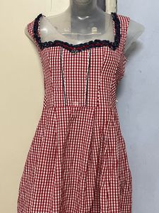 Pintrest Gingham Fit & Flare Dress