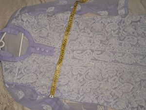 Chikankari Kurti With Inner Combo