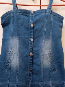 Girls Denim Frock...