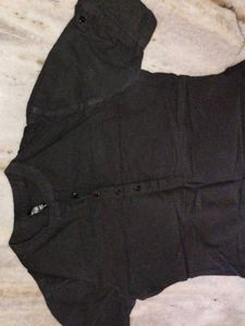 Casual Black Kurta