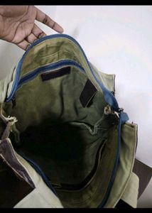 Vintage Y2k Canvas Bag With Many Pockets