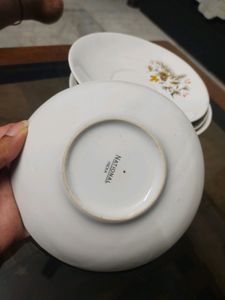 Vintage Saucer Plates Set