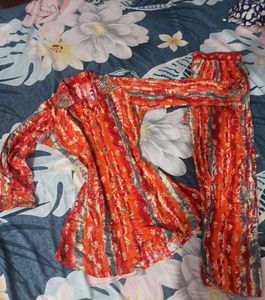 Multi color trendy co-ord set