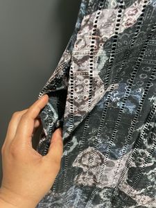 Abstract Print Sleeveless Dress