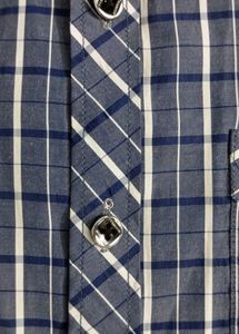 Formal Blue And White Check Shirt For Boy