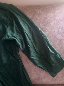 Green Embroidered Short Kurti