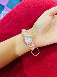 Elegant Silver Gold Watch New With Tag