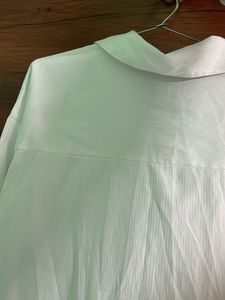 Mango White Button-Down Shirt