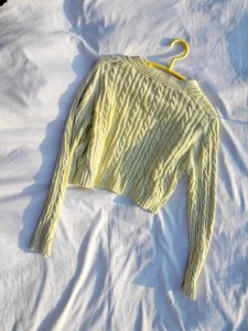Light Yellow Soft Cardigan