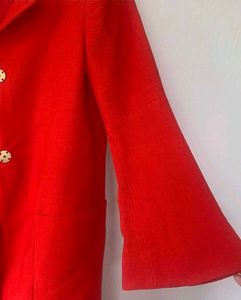 Red Zara long Coat