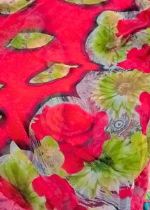 Floral Print Saree