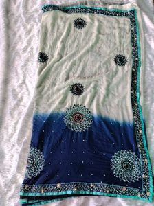 Embroidered Saree