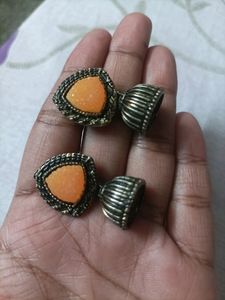 Pink Jhumkas