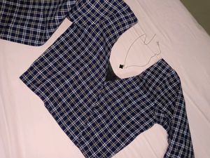 Blue Stripe Top 🤍