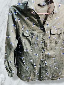 Dragonfly Print Shirt