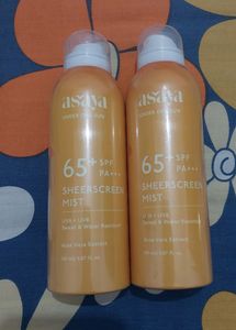 2 SUNSCREEN SPRAY 65SPF BY Asaya