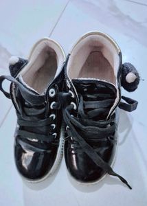 Zoo Black Shoes For Girls