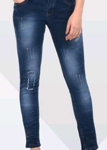 Distressed Skinny Jeans, 34 Size